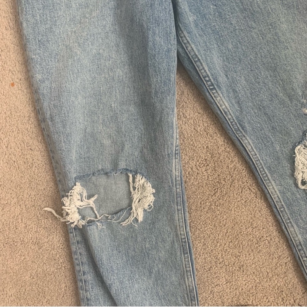 Abercrombie & Fitch Curve Love Ultra High Rise 90s Distressed Jean size 8S/29S - Picture 5 of 12